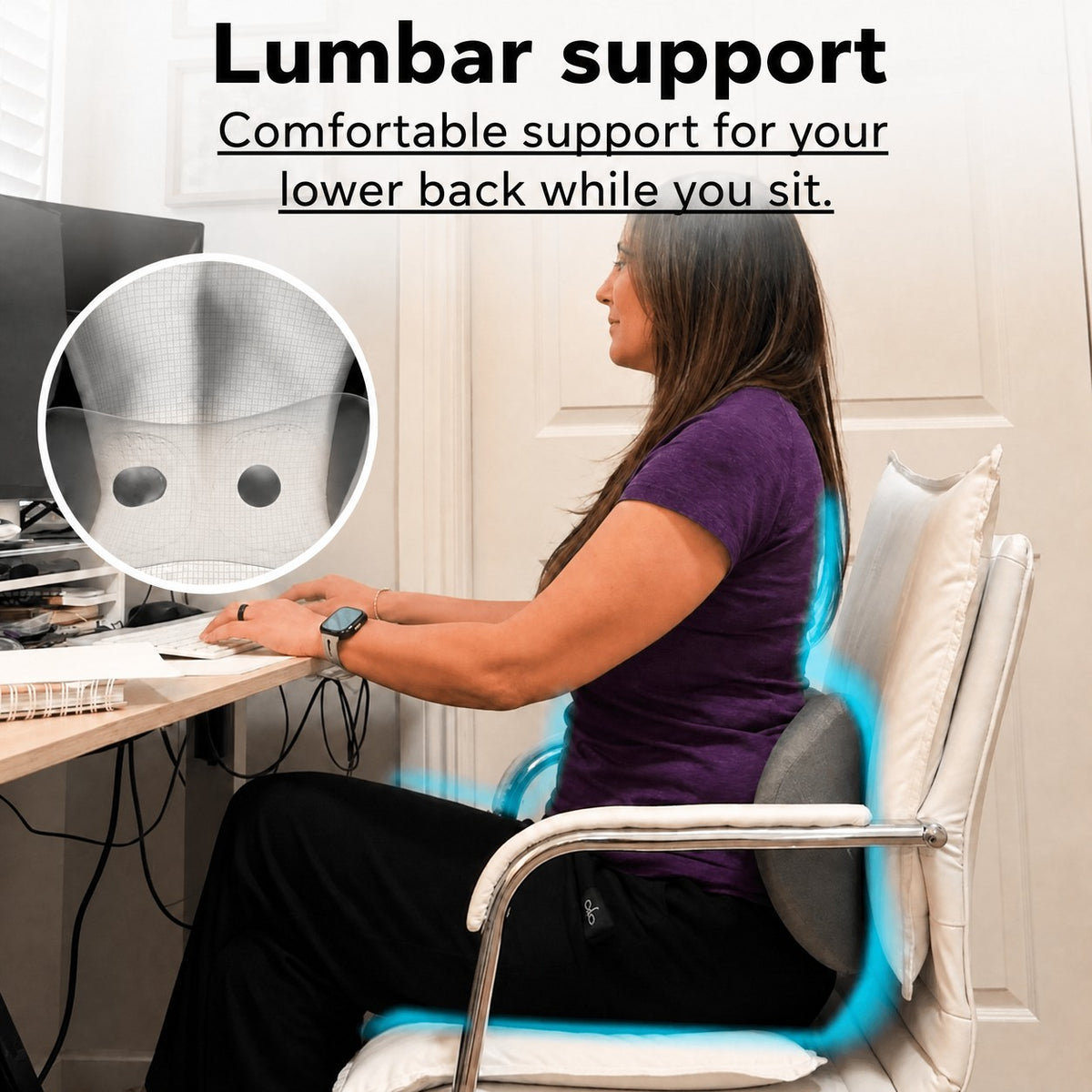 Lumbar support belt
